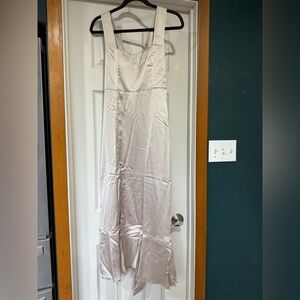 Show Me Your MuMu Light Silver Maxi Dress